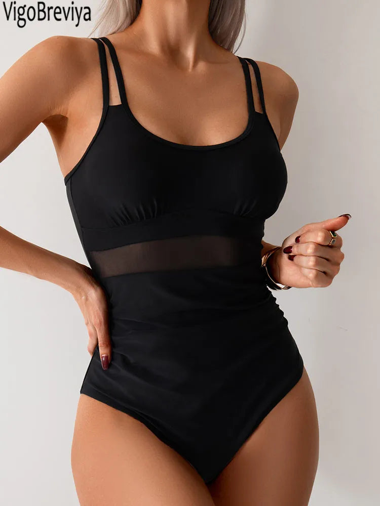 Hollow Strap Sexy One Piece Swimsuit