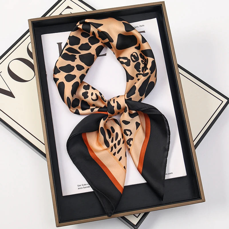 Luxury 60-Color Silk Square Scarf