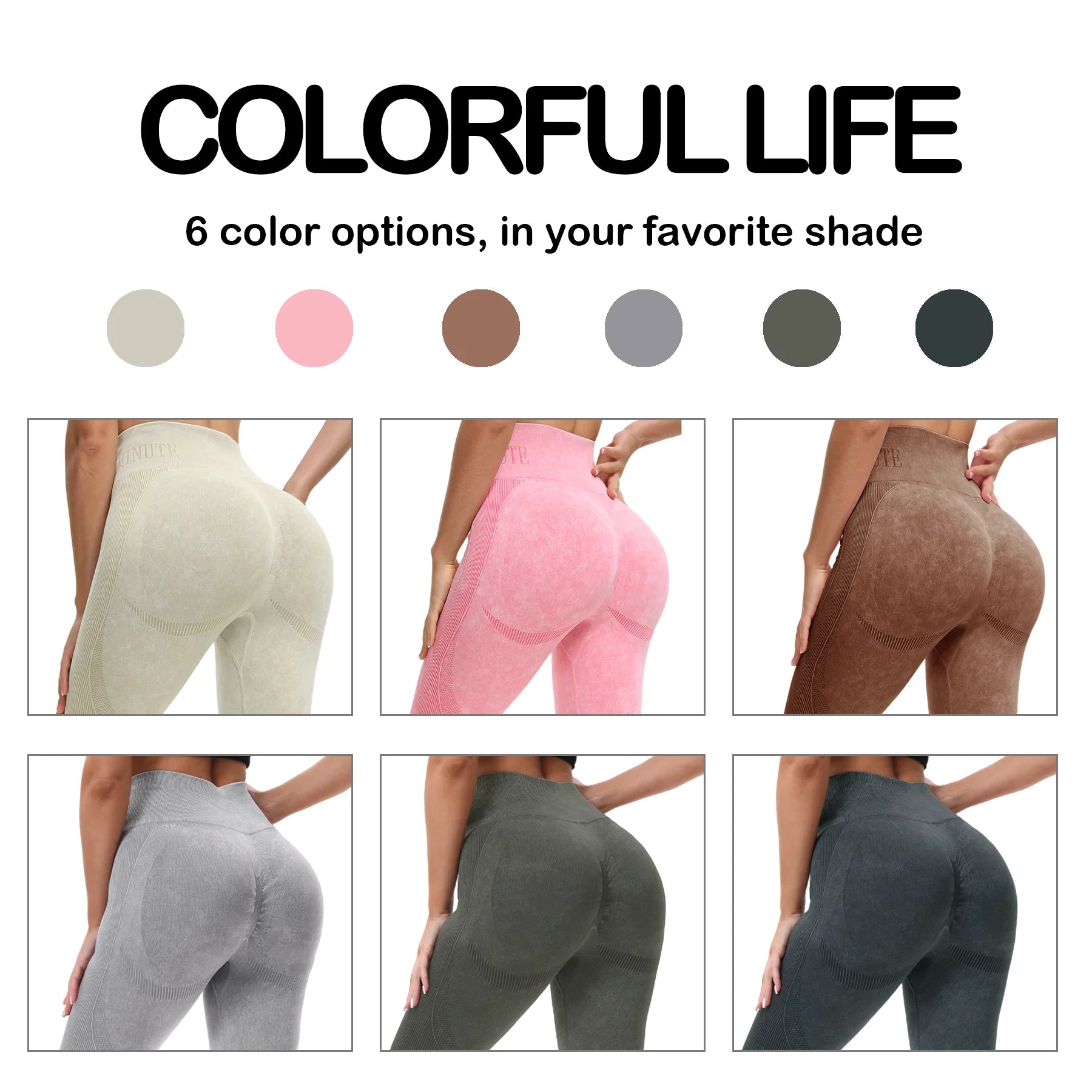 2-Pack High-Waist Butt Lifting Leggings