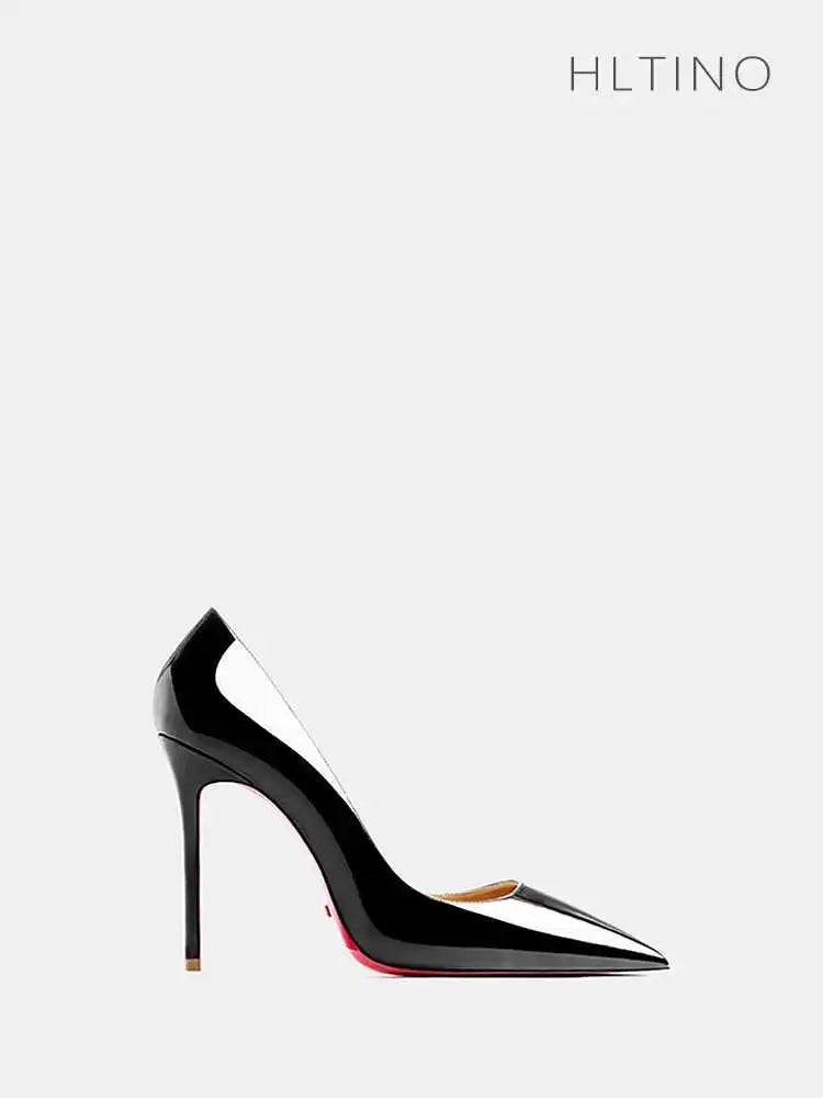 12cm Red Bottom Leather Pumps