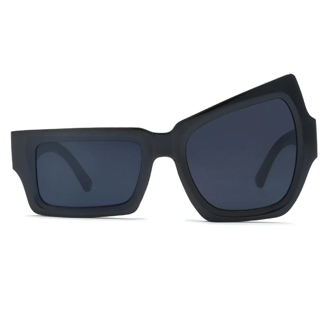 Asymmetrical Hip Hop Fashion Sunglasses Unisex