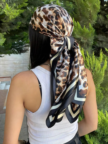 Luxury 60-Color Silk Square Scarf