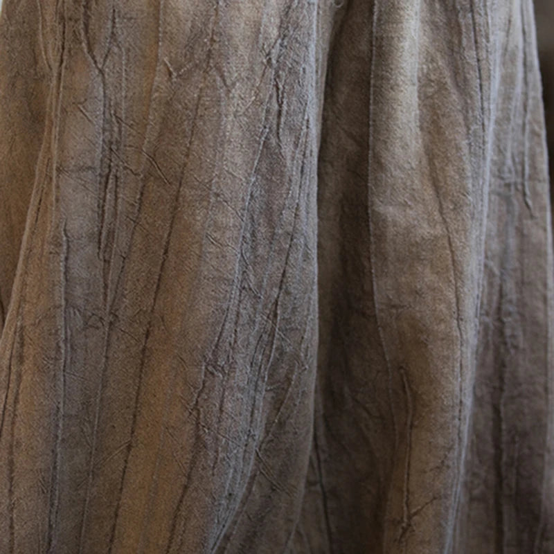 Cotton Linen Baggy Cargo Pants Women