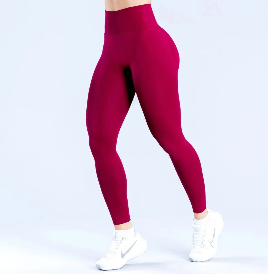 Matte Ruched Panel Sports Leggings
