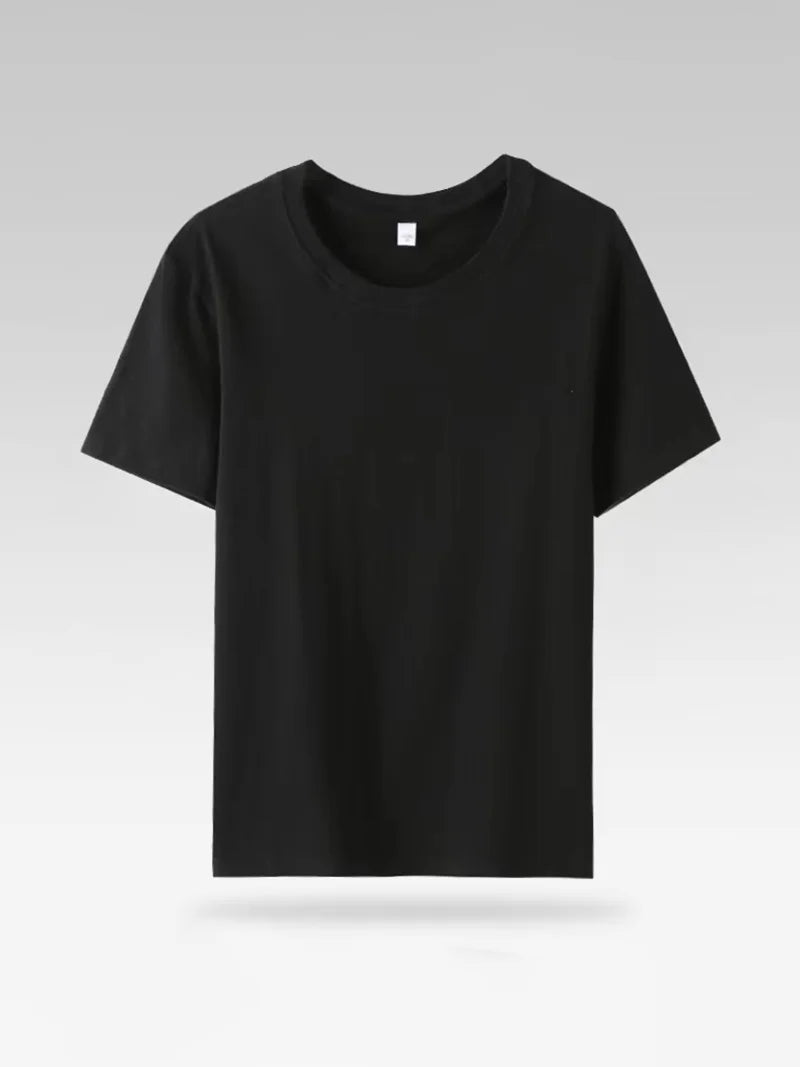 Cotton Summer Basic Tee Short Sleeve Women