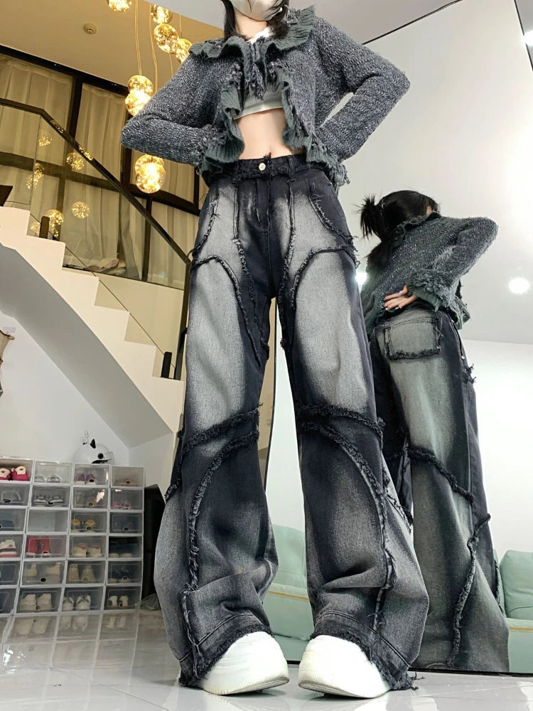 Y2K Wide Leg High Waist Vintage Jeans