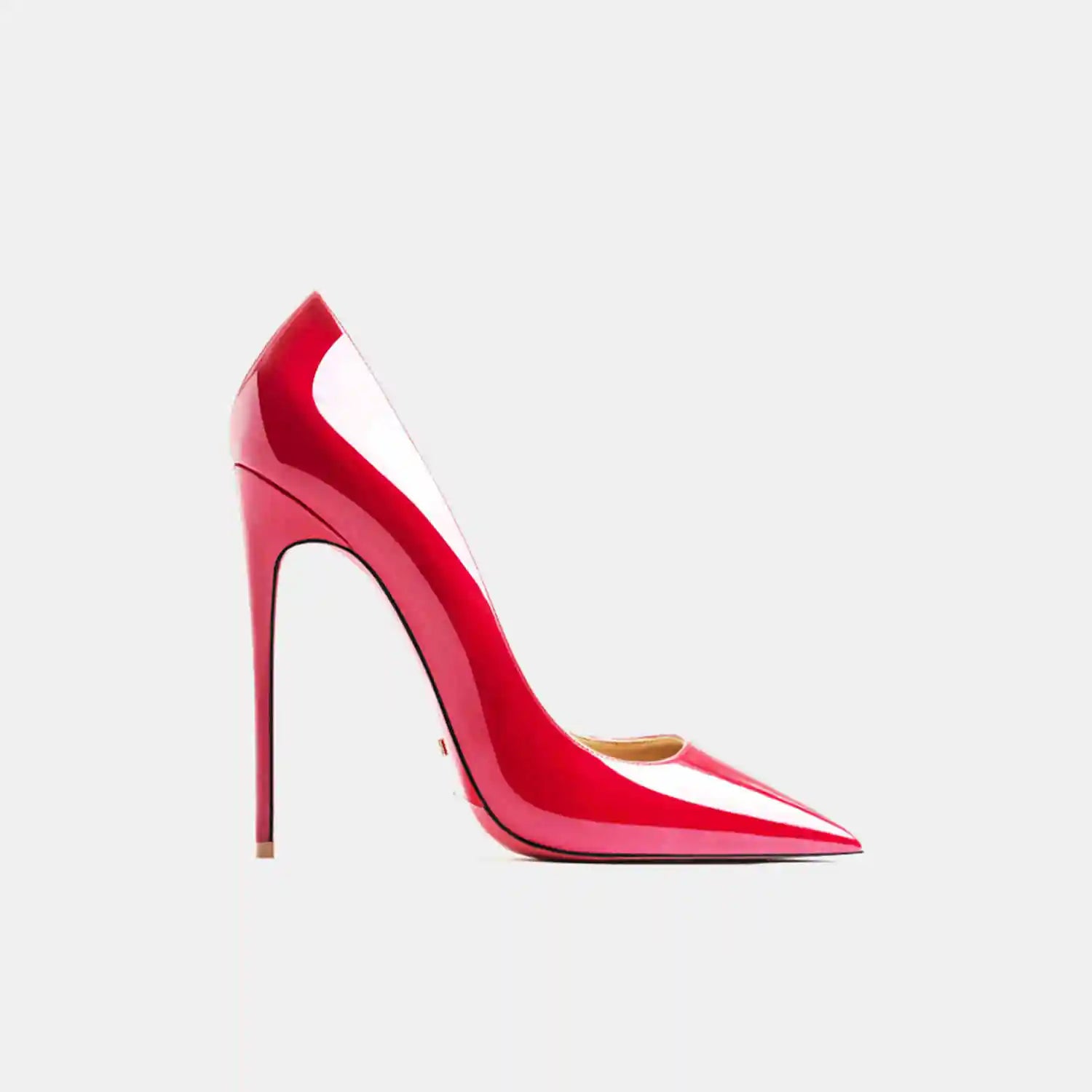 12cm Red Bottom Leather Pumps