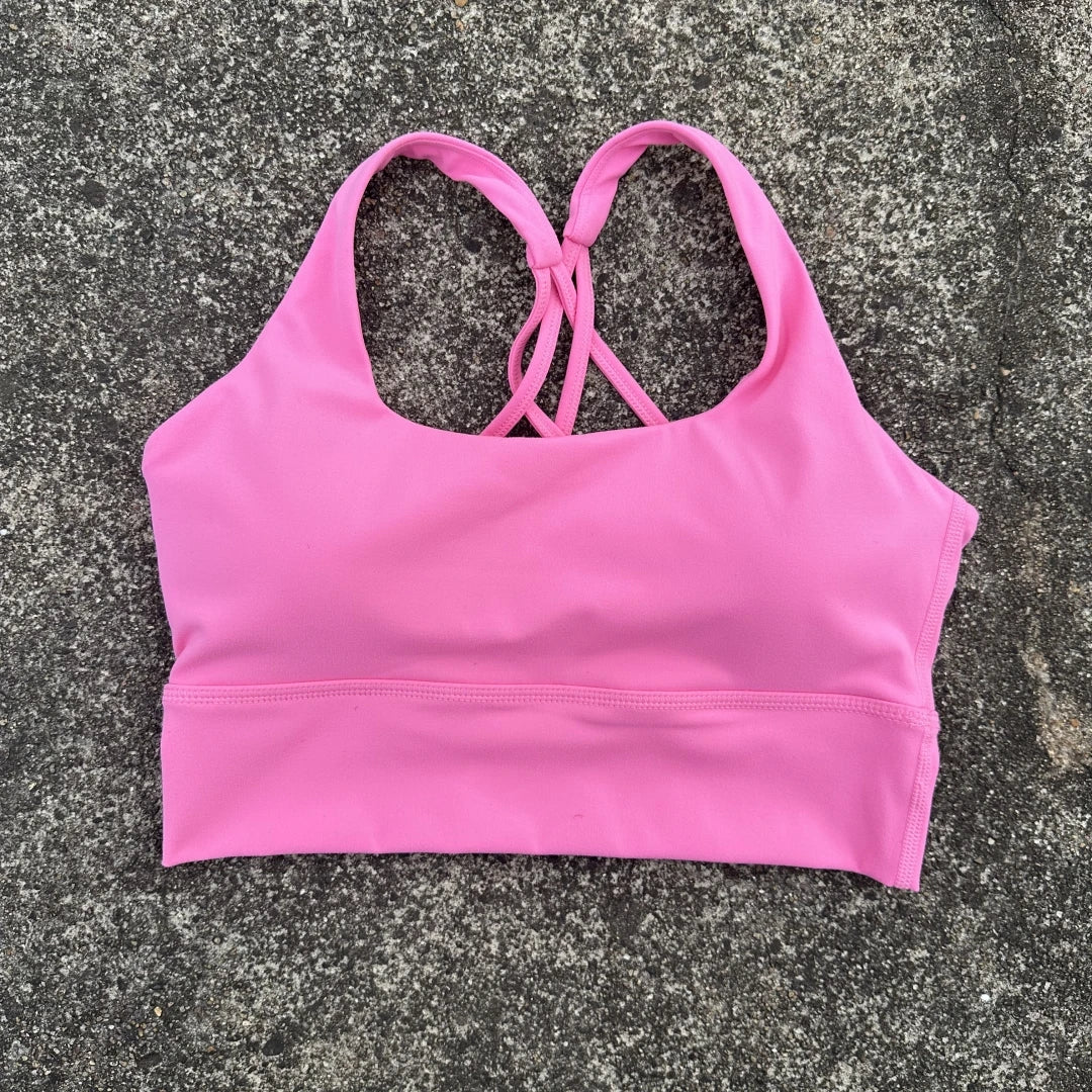 Soft Tight Cross Back Gym Fitness Bra Women