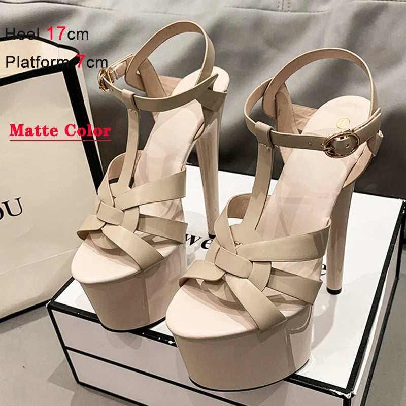 Starry Sky High Heels Platform Pumps