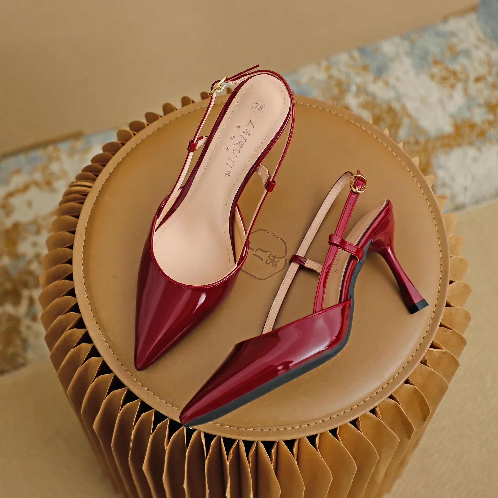 Patent Leather Pointed Toe Pumps