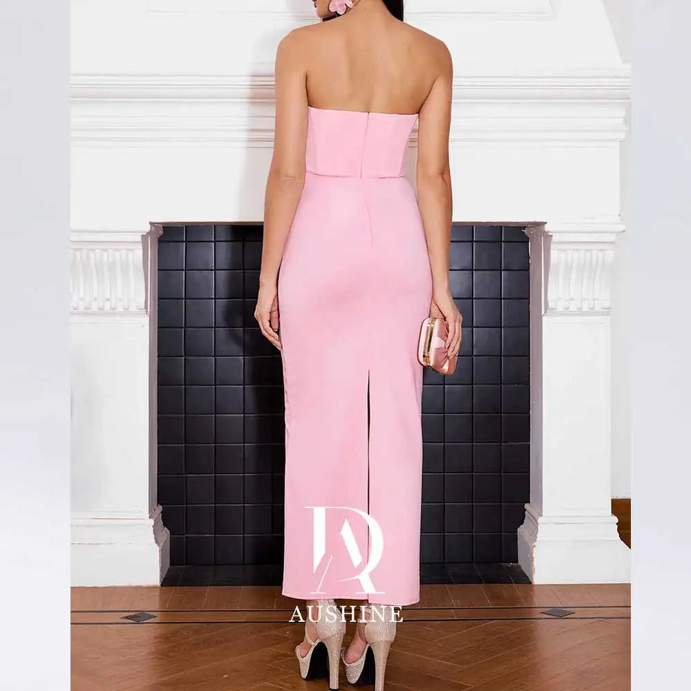 Luxury Sleeveless Birthday Evening Dress Women