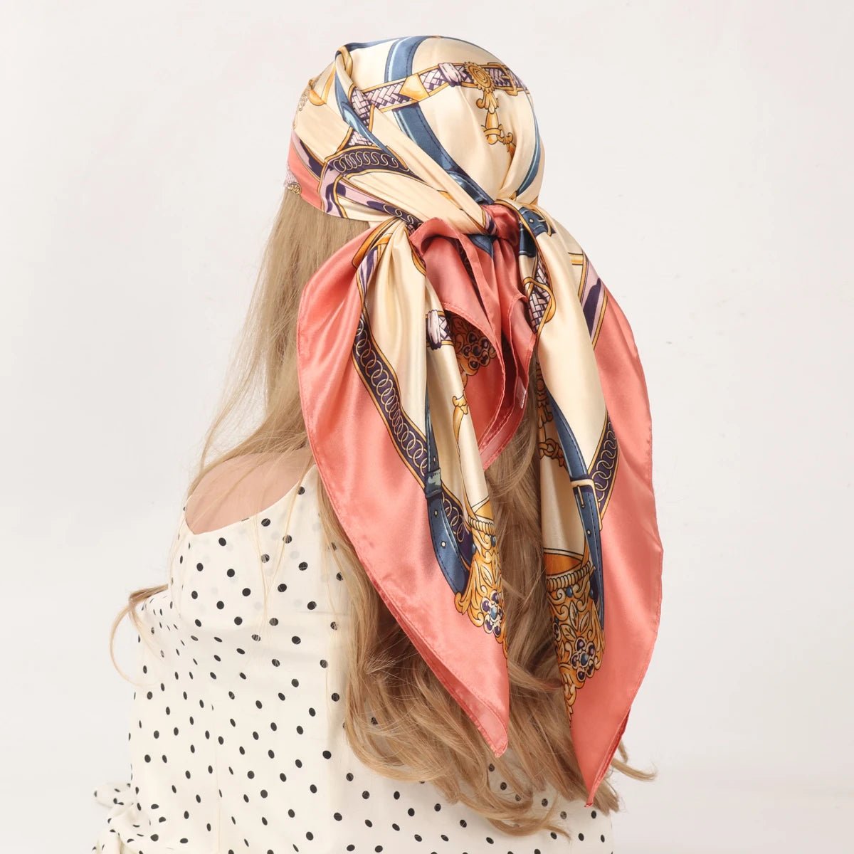 90cm Four Seasons Silk Headscarf
