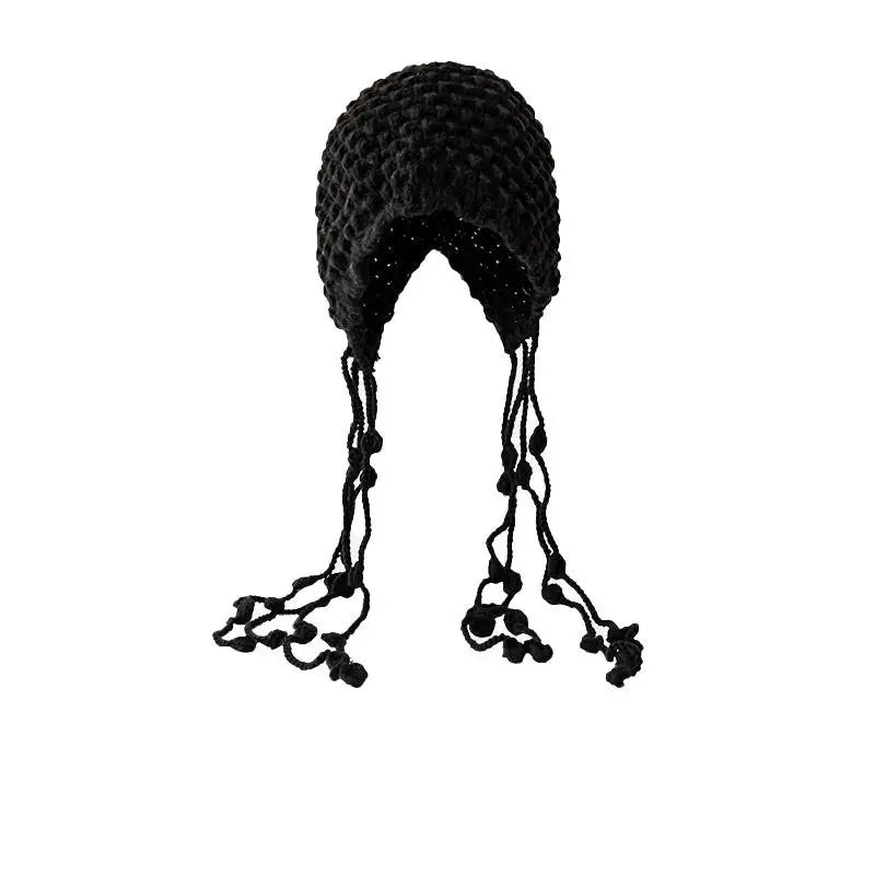 Thickened Knitted Baotou Hat with Tassel