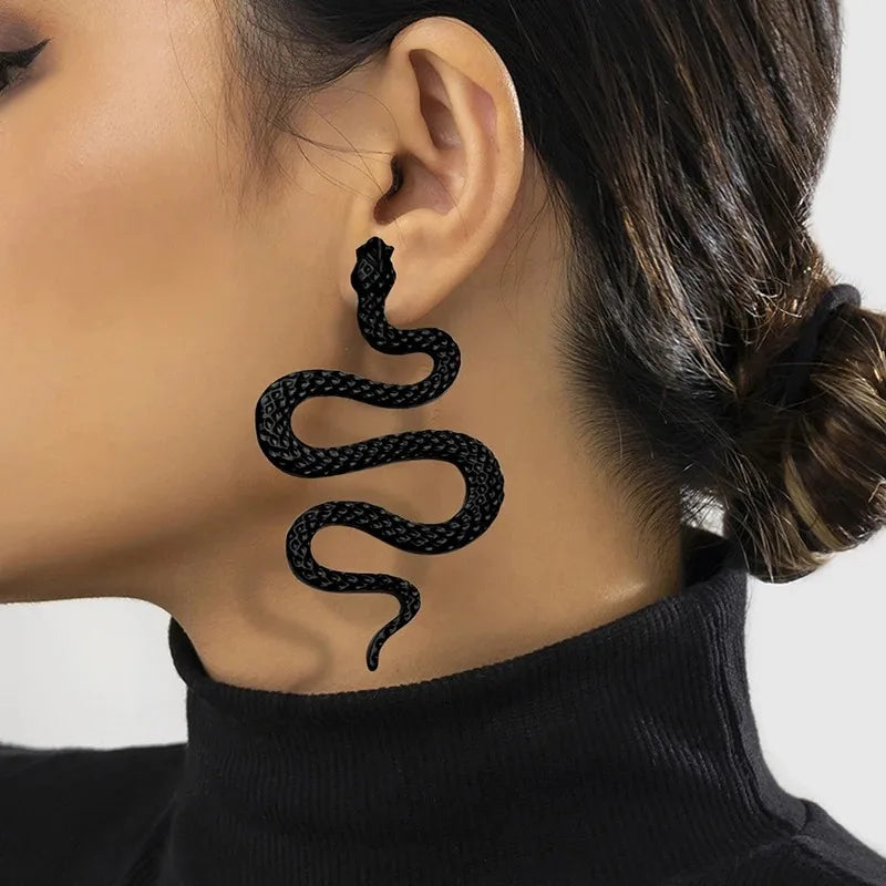 Halloween Snake Stud Earrings for Women