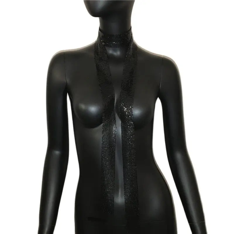 Holographic Sequined Party Scarf Women