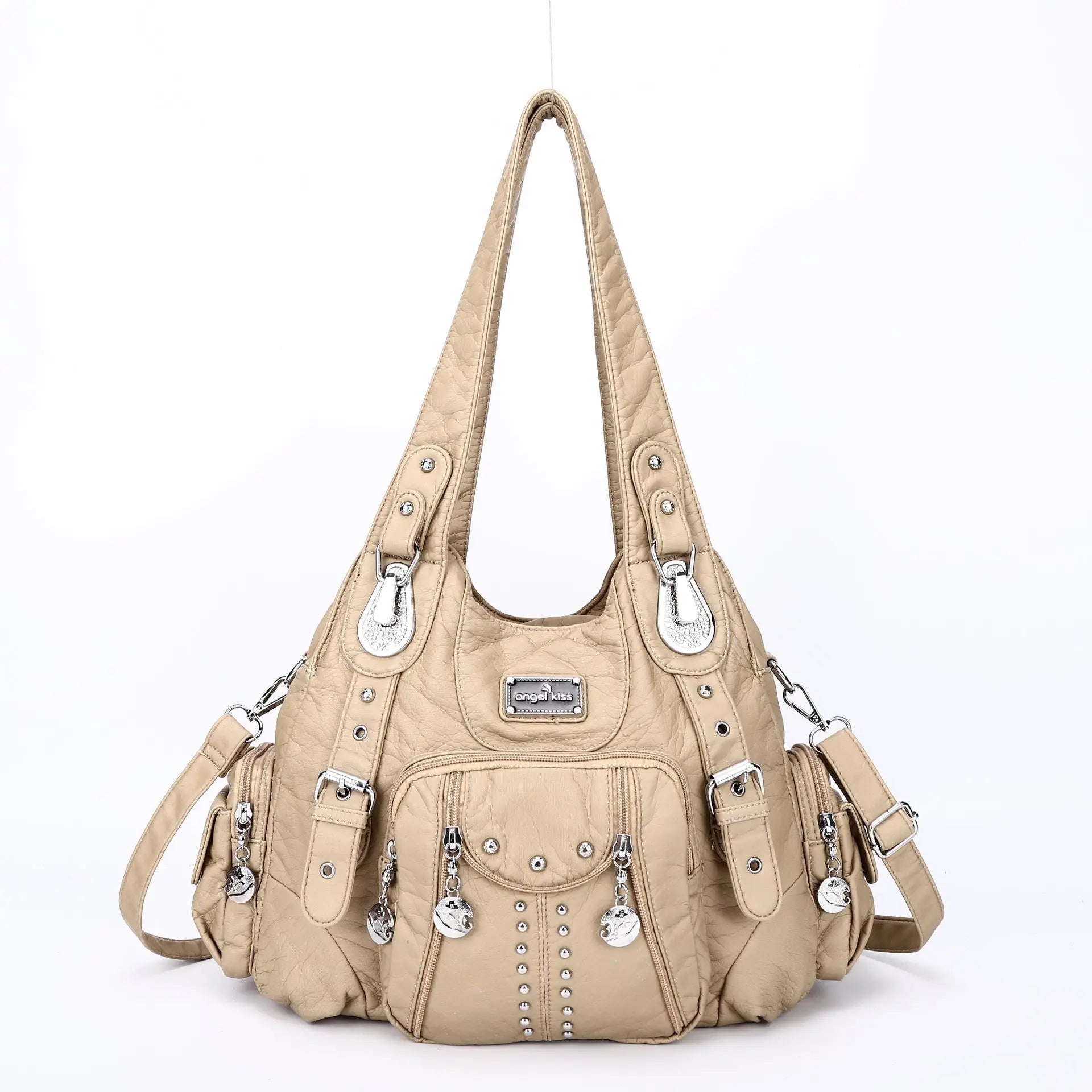 Angelkiss PU Leather Satchel Handbag