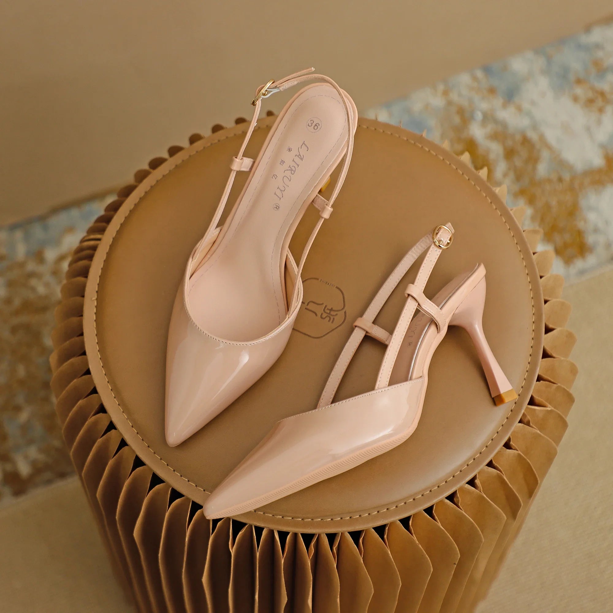 Patent Leather Pointed Toe Pumps