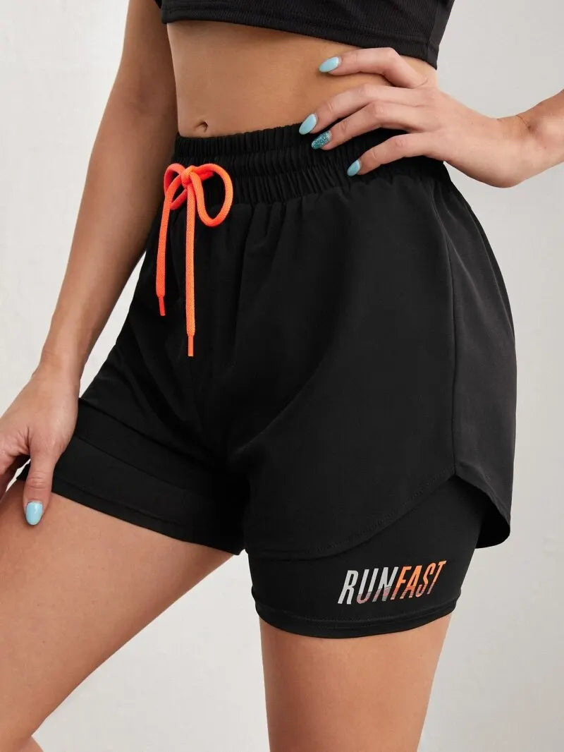 Women’s High Rise Elastic Yoga Shorts