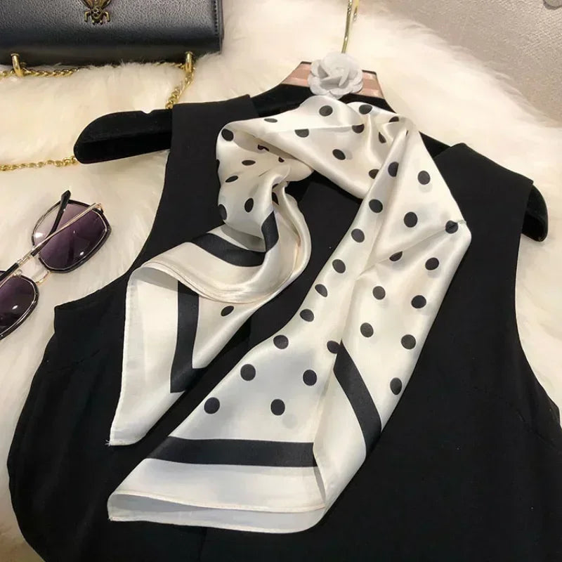 Summer Patterned Smooth Touch Silk Scarf