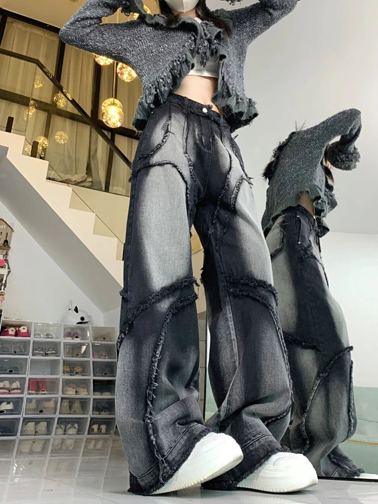 Y2K Wide Leg High Waist Vintage Jeans