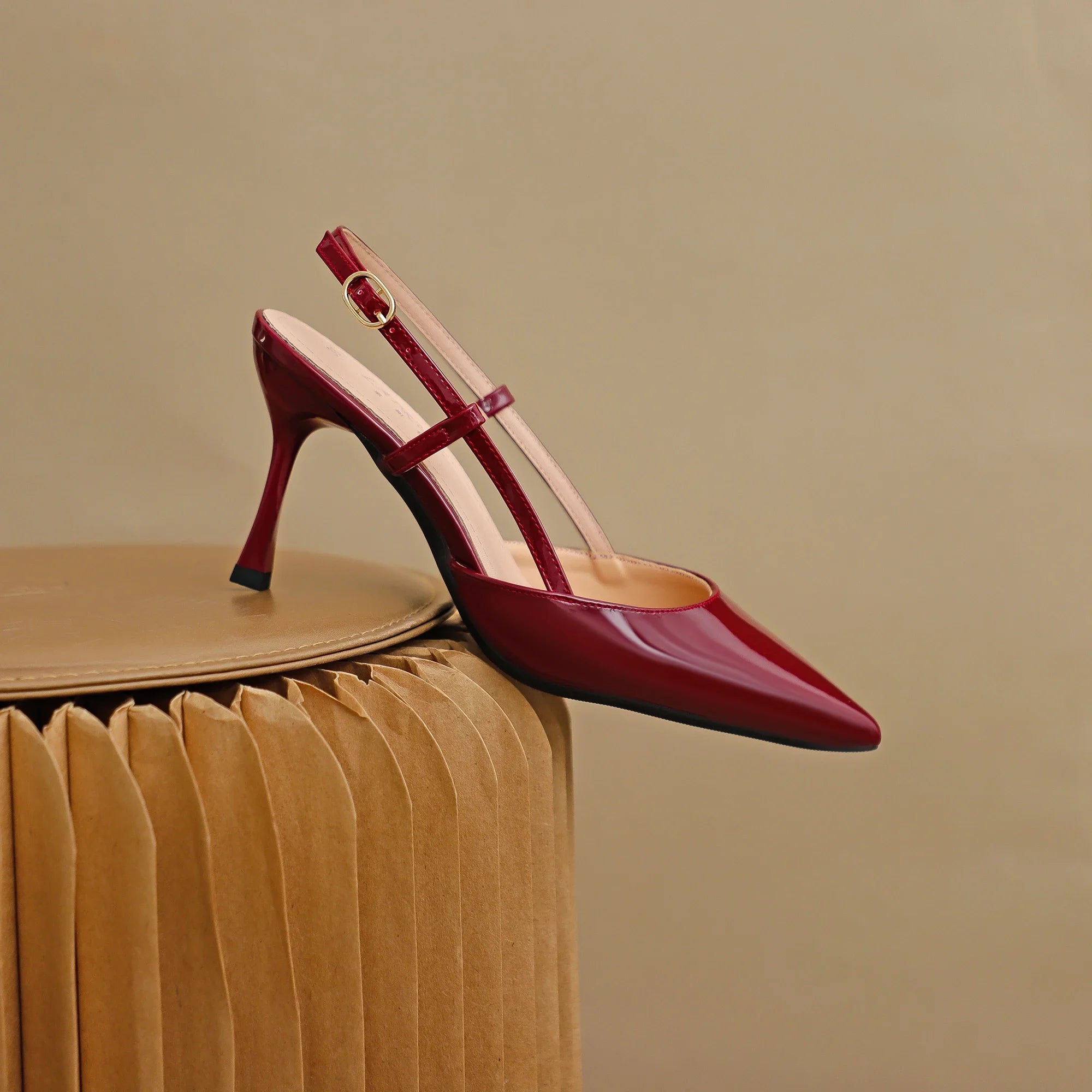 Patent Leather Pointed Toe Pumps