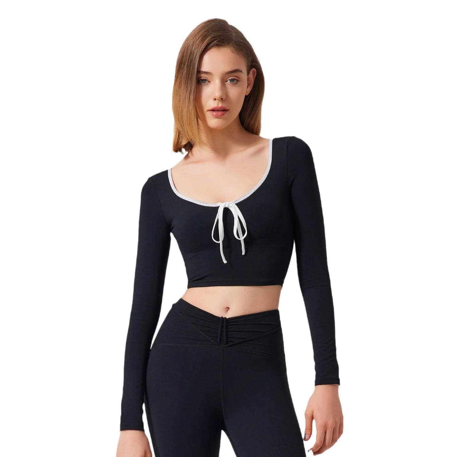 Color Block Mesh Running Fitness T-Shirt Women