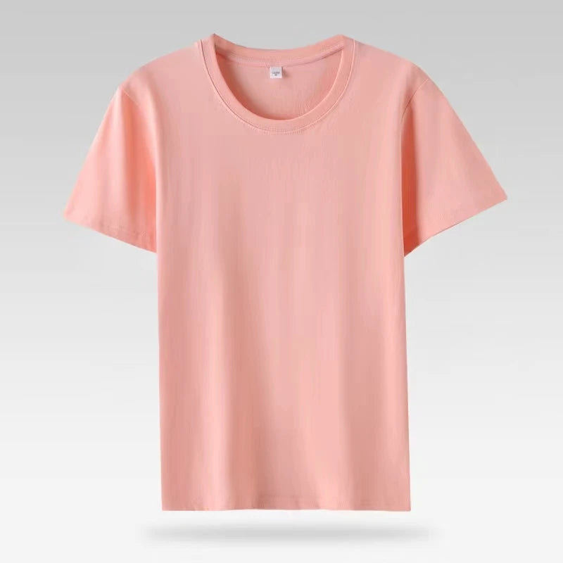 Cotton Summer Basic Tee Short Sleeve Women