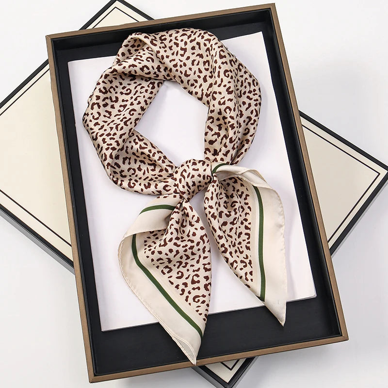 Luxury 60-Color Silk Square Scarf