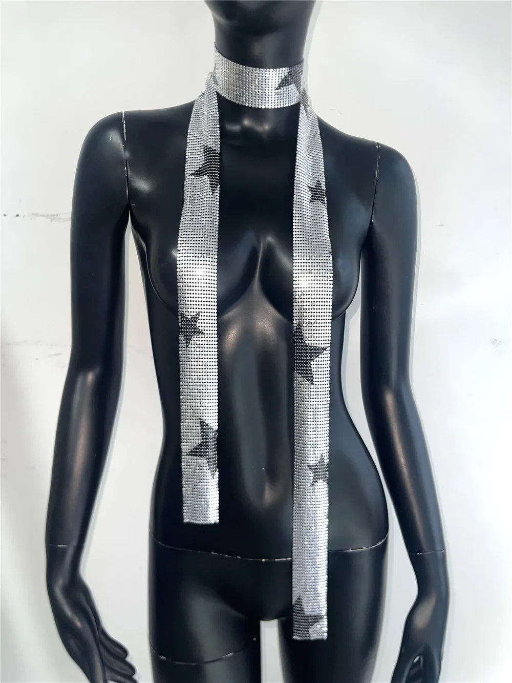 Holographic Sequined Party Scarf Women