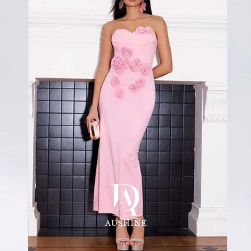 Luxury Sleeveless Birthday Evening Dress Women